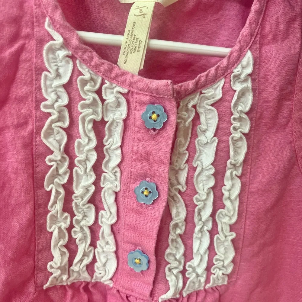 Matilda Jane Sleeveless Dress. Girl’s Sz-6 Pink | Ruffles | Dazzling Dream Dress